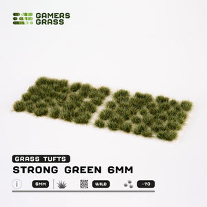 Gamers Grass: Strong Green 6mm Wild