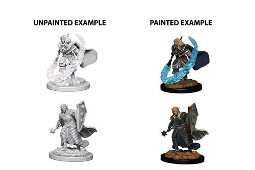 DUNGEONS AND DRAGONS: NOLZUR'S MARVELOUS UNPAINTED MINIATURES - ELF MALE CLERIC (2 figures included)