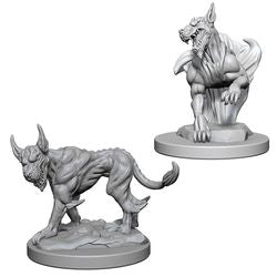 DUNGEONS AND DRAGONS: NOLZUR'S MARVELOUS UNPAINTED MINIATURES - BLINK DOGS