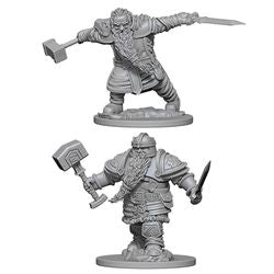 DUNGEONS AND DRAGONS: NOLZUR'S MARVELOUS UNPAINTED MINIATURES - DWARF MALE FIGHTER