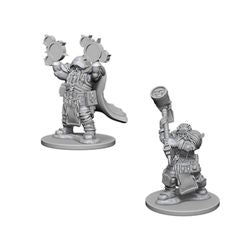 DUNGEONS AND DRAGONS: NOLZUR'S MARVELOUS UNPAINTED MINIATURES - DWARF MALE CLERIC