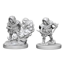 DUNGEONS AND DRAGONS: NOLZUR'S MARVELOUS UNPAINTED MINIATURES - HALFLING MALE ROGUE