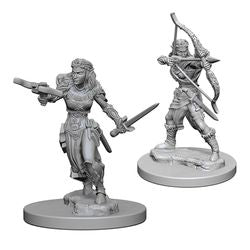 DUNGEONS AND DRAGONS: NOLZUR'S MARVELOUS UNPAINTED MINIATURES - ELF FEMALE RANGER