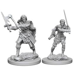 DUNGEONS AND DRAGONS: NOLZUR'S MARVELOUS UNPAINTED MINIATURES - HUMAN FEMALE BARBARIAN