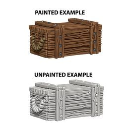 DEEP CUTS UNPAINTED MINIATURES - CRATES