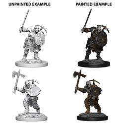 DUNGEONS AND DRAGONS: NOLZUR'S MARVELOUS UNPAINTED MINIATURES - EARTH GENASI MALE FIGHTER