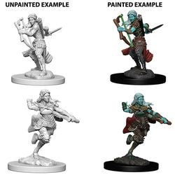 DUNGEONS AND DRAGONS: NOLZUR'S MARVELOUS UNPAINTED MINIATURES - AIR GENASI FEMALE ROGUE