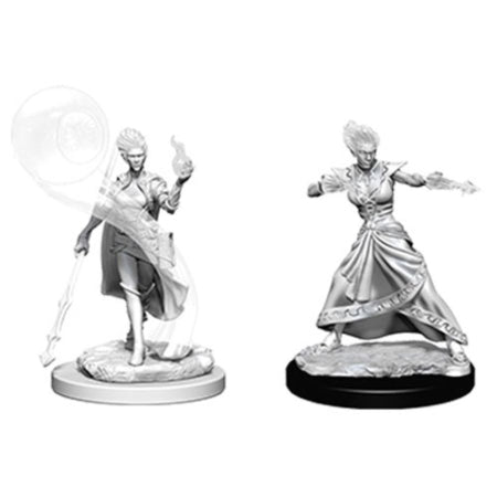 DUNGEONS AND DRAGONS: NOLZUR'S MARVELOUS UNPAINTED MINIATURES - FIRE GENASI FEMALE WIZARD