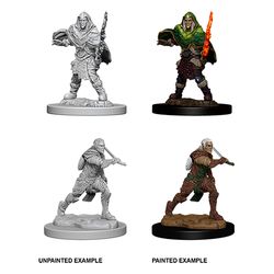 DUNGEONS AND DRAGONS: NOLZUR'S MARVELOUS UNPAINTED MINIATURES - MALE ELF FIGHTER