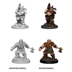 DUNGEONS AND DRAGONS: NOLZUR'S MARVELOUS UNPAINTED MINIATURES - MALE DWARF BARBARIAN