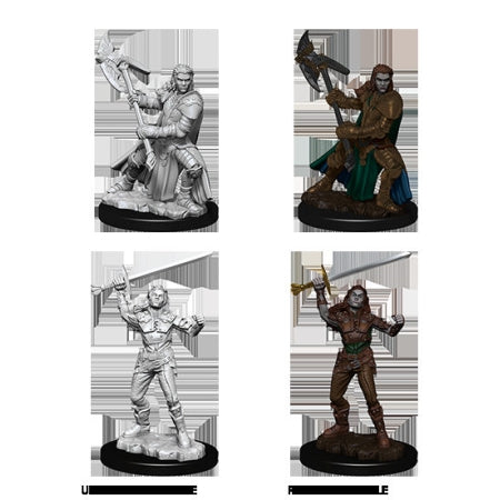 DUNGEONS AND DRAGONS: NOLZUR'S MARVELOUS UNPAINTED MINIATURES - FEMALE HALF-ORC FIGHTER