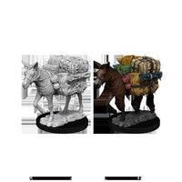 DEEP CUTS UNPAINTED MINIATURES - PACK MULE