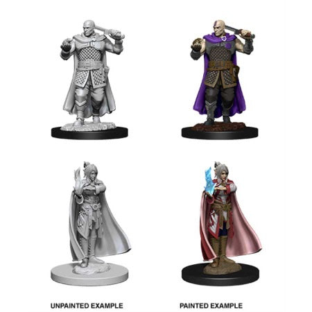 DUNGEONS AND DRAGONS: NOLZUR'S MARVELOUS UNPAINTED MINIATURES - HUMAN RANGER & MOON ELF SORCERER