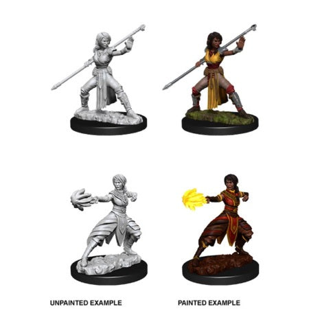 DUNGEONS AND DRAGONS: NOLZUR'S MARVELOUS UNPAINTED MINIATURES - FEMALE HALF-ELF MONK