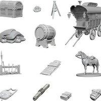 DUNGEONS AND DRAGONS: NOLZUR'S MARVELOUS UNPAINTED MINIATURES - ADVENTURER'S CAMPSITE